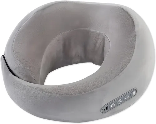 Miniatura 7 de Masajeador de cuello con calor – Alivio del dolor de cuello de tejido profundo, diseño en forma de U, almohada masajeadora eléctrica inalámbrica