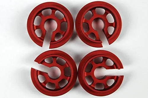 Miniatura 2 de GDS Racing CNC mecanizado aleación amortiguadores para TRAXS X-maX 1/5, 4PCS rojo