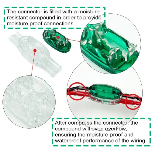 Miniatura 4 de Conector de empalme de cable JXR-U1R, utilizado como conector resistente a la corrosión y a prueba de humedad para conexión de cable de corriente
