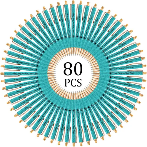 Miniatura 47 de Hasta 100 bolígrafos personalizados con nombre a granel, bolígrafo con purpurina de impresión personalizada, grabado gratis, texto con logotipo