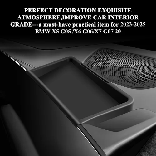 Miniatura 7 de BIBIBO para 2025 BMW X5/X7 Organizador de Bandeja Detrás de la Pantalla 2023-2025 BMW X5/X7/X6 G07 20 Bandeja de Almacenamiento del Tablero 2025
