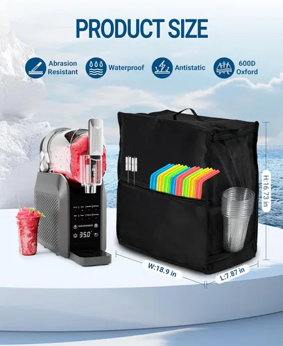 Miniatura 2 de Cubierta antipolvo para máquina de granizado, bolsa de transporte, resistente al calor, impermeable y a prueba de polvo, material de nailon 600D