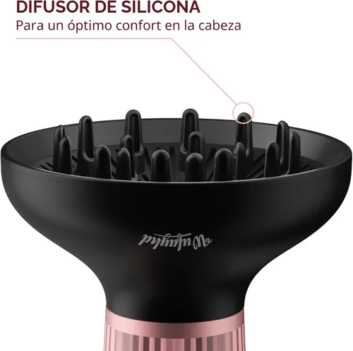Miniatura 9 de WUFAYHD Secador de pelo difusor para cabello rizado: Difusor profesional 2 en 1 y secadores de pelo con tecnología iónica y cerámica para cabello
