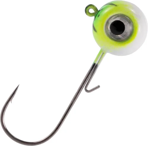 Miniatura 15 de Dr.Fish Paquete de 10 Cabezas de Jig de Pesca con Ojo 3D Bola Swimbait Jig Agua Salada Agua Dulce Lubina Walleye Anzuelos de Pesca Crappie Trucha