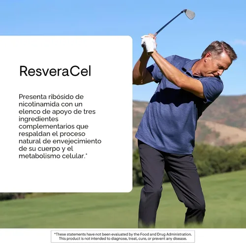 Miniatura 3 de THORNE - ResveraCel - Ribósido de nicotinamida con fitosoma de quercetina y resveratrol - Apoya el envejecimiento saludable, la metilación