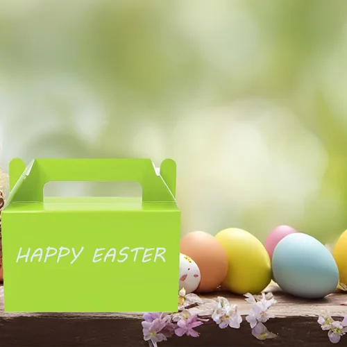 Miniatura 2 de Oletx 12 cajas de regalo verdes a dos aguas, caja pequeña de regalo de fiesta de 5.9 pulgadas, caja de golosinas, caja de dulces de galletas