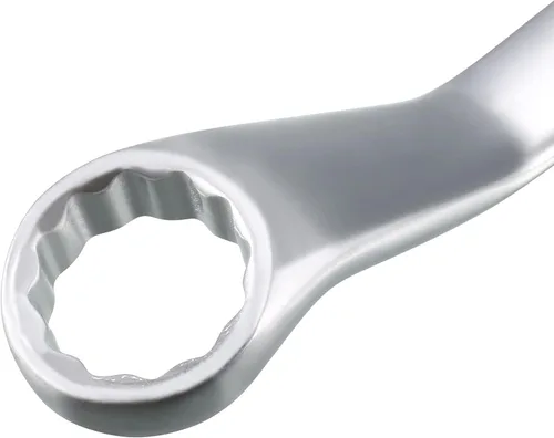 Miniatura 4 de uxcell Llave de extremo de caja doble con compensación de 22 mm x 24 mm, 12 puntos, cromada, acero Cr-V