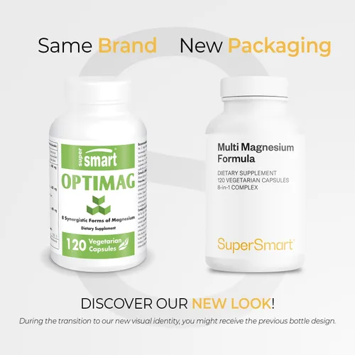 Miniatura 2 de SuperSmart Fórmula de magnesio múltiple (anteriormente Optimag) – 8 formas activas de espectro completo – Lucha contra la deficiencia de magnesio