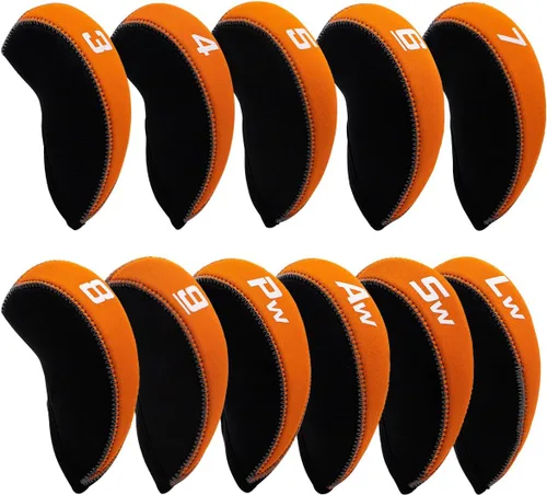 Miniatura 12 de Fundas de Hierro de Golf para Palos de Golf Juego de Fundas de Hierro de Golf de Neopreno 11pcs/10pcs Fundas para Cabezas de Hierro de Golf Fundas