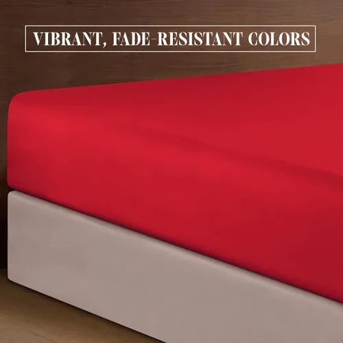 Miniatura 6 de Elegant Comfort - Lujoso juego de ropa de cama suave de 6 piezas estilo Microfibra, calidad prémium hotelera, 1500 hilos, resistente a arrugas y Rojo