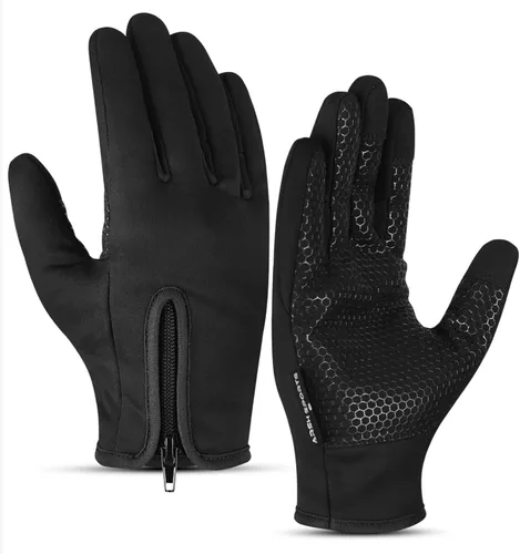 Guantes de invierno para hombres y mujeres, resistentes al viento, para pantalla táctil, antideslizantes, para clima frío, guantes cálidos para