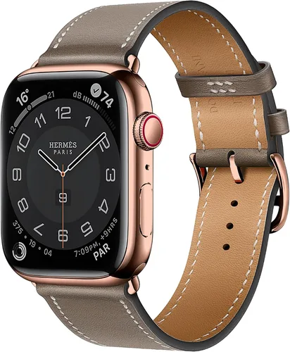 Miniatura 38 de LB1 - Correa de cuero para Apple Watch para mujeres y hombres, SE Ultra 2 de 1.575 in 1.732 in 1.811 in 1.654 in 1.772 in 1.614 in 1.496 in 1.929 in