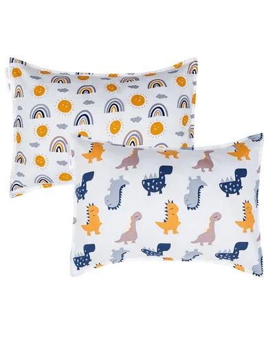 Miniatura 69 de ALVABABY Paquete de 2 fundas de almohada de algodón orgánico para niños pequeños, fundas de almohada para niños de 13 x 18 pulgadas o 12 x 16