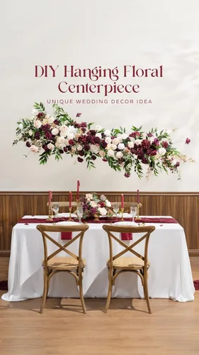 Miniatura 5 de Ling's moment Flores artificiales, 50 piezas de rosas burdeos decorativas con tallos, 3 pulgadas de tacto real, espuma floral DIY para ramo de Rd