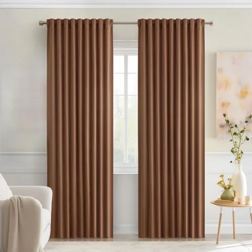 Miniatura 83 de MIULEE Cortinas opacas con pestaña trasera de 63 pulgadas de largo, juego de 2 paneles para sala de estar, dormitorio, privacidad, bolsillo