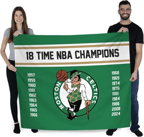 Miniatura 2 de Northwest 2024 NBA Champions Boston Celtics - Tapiz para colgar en la pared, 34 x 40 pulgadas, tela de poliéster tejida, arte decorativo