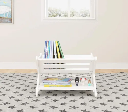 Miniatura 8 de UTEX Estantería para niños con caja, estantería para niños, organizador de almacenamiento de libros, estante pequeño para habitaciones de niños