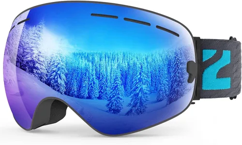 Miniatura 12 de ZIONOR X - Gafas de esquí - Gafas de snowboard con lente desmontable OTG para hombres, mujeres y adultos
