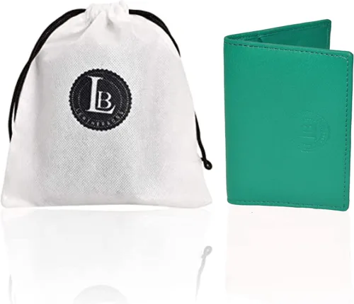 Miniatura 51 de Leatherboss - Cartera delgada y plegable de piel auténtica Soporte para tarjeta de crédito, débito, identificación Compacta y elegante