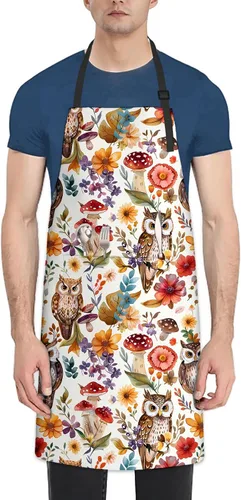 Miniatura 12 de Hermoso delantal de tortuga marina para mujeres y hombres, delantales de chef de cocina de tela Oxford Margarita72