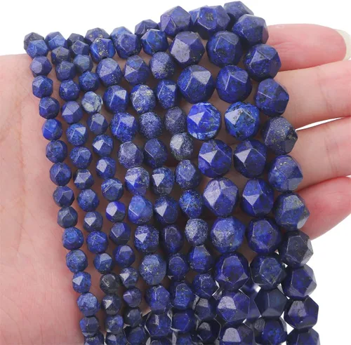 Miniatura 6 de BEADIA Cuentas redondas de facetas de piedra natural de amazonita de 6 mm para hacer joyas, tira de 36 cm