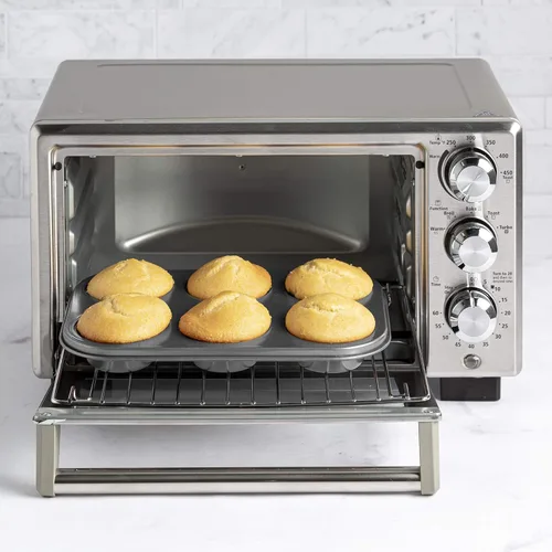 Miniatura 10 de Ecolution Juego de utensilios antiadherentes para horno tostador de 4 piezas, acero al carbono, fácil de limpiar y perfecto para porciones Gris