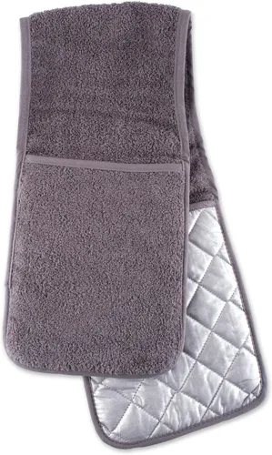 Miniatura 9 de DII Basic Terry Collection - Guante de horno acolchado 100% algodón, color marrón, 2 piezas