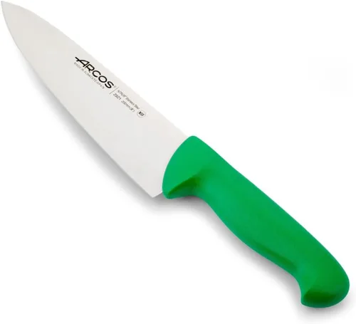 Miniatura 11 de Arcos Cuchillo de chef de acero inoxidable nitrum de 8 pulgadas y hoja de 7.874 in. Cuchillo de cocina profesional multiusos. Mango ergonómico