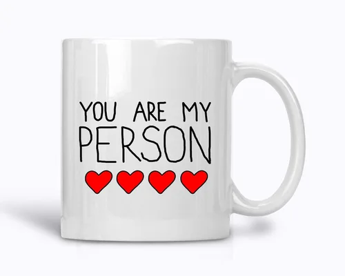 Taza de café A003 You Are My Person, taza de té, regalo para novio, regalo para novia, regalo divertido para un ser querido, taza de cerámica de 11