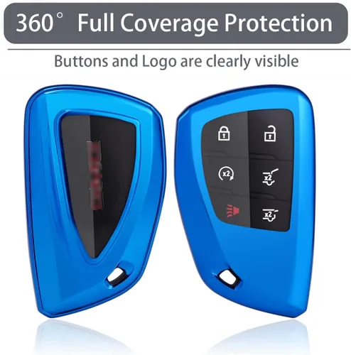 Miniatura 4 de YaSeim Funda para llavero, protector de llave de coche de TPU suave de protección completa