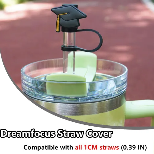 Miniatura 3 de Dreamfocus Tapas de paja para maestros para vaso Stanley, 12 unidades, accesorios de silicona para copa Stanley