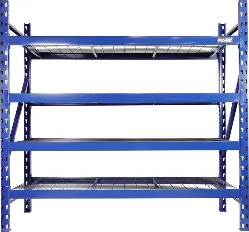 Estanterías de almacenamiento para garaje Pro-Lift - Unidades de estanterías de alambre de metal ajustables de 4 niveles resistentes con capacidad