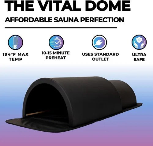 Miniatura 2 de 1Love domo de sauna con terapia infrarroja lejana, con alfombrilla infrarroja, cápsula de sauna personal con cobertura completa de 360 grados