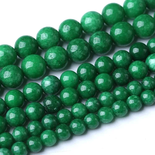 Miniatura 17 de 36 PIEZAS Cuentas de Malaquita Roja de 10 MM, Cuentas Redondas Sueltas de Gema Natural para Hacer Joyería 38 cm