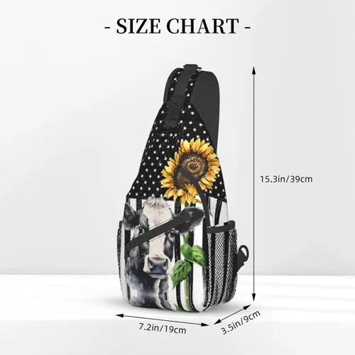 Miniatura 3 de Fylybois Bolso bandolera para hombres y mujeres, mochila cruzada en el pecho, bolsas de hombro
