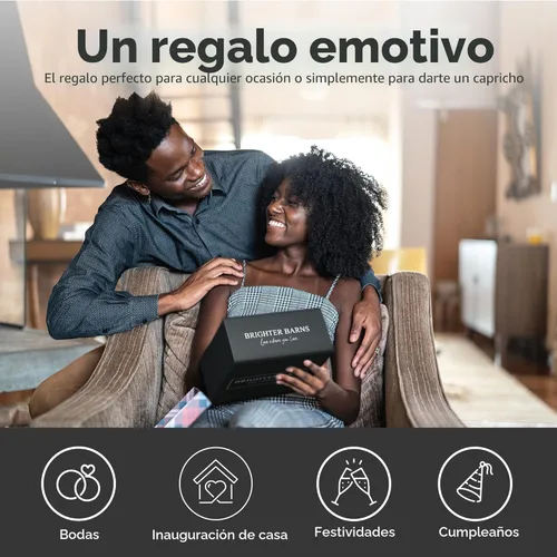 Miniatura 5 de Juego de saleros y pimenteros de vidrio de Brighter Barns - Decoración moderna de cocina, accesorio de encimera de mesa de comedor - Rústico