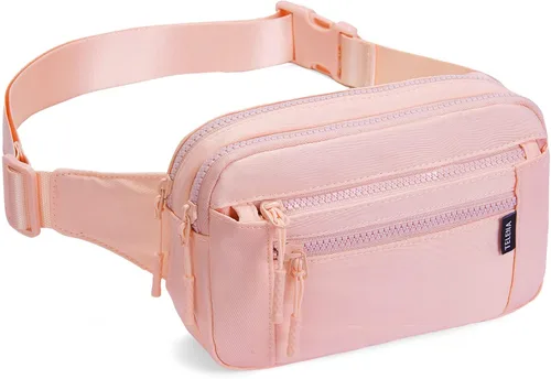 Miniatura 6 de Telena Riñoneras para mujeres y hombres, a la moda, con correas ajustables, 201-Rosa