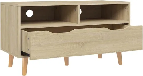 Miniatura 4 de TV Cabinet Sonoma Oak Engineered Wood Medium TV Cabinet Entertainment Center