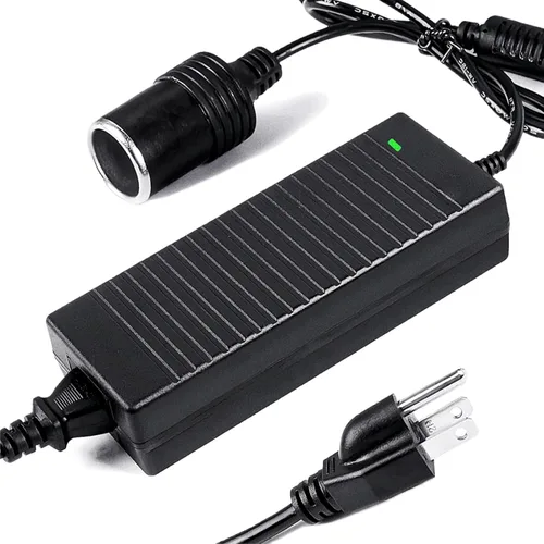 Convertidor de CA a CC de 180W, 110V-240V a 12V/15A, Adaptador AC/DC de Fuente de Alimentación con Enchufe de Encendedor de Cigarrillos para