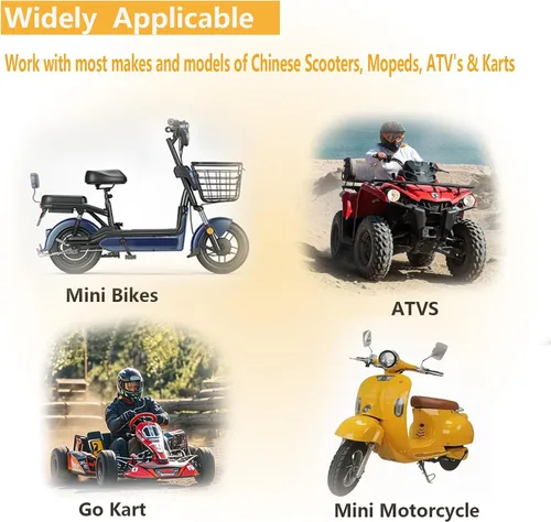 Miniatura 6 de GY6 Juego de embrague de rendimiento de 50 cc (con correa 669), apto para scooter Taotao de motor GY6 de 50 cc, 60 cc, 80 cc, 4 tiempos, 139QMB