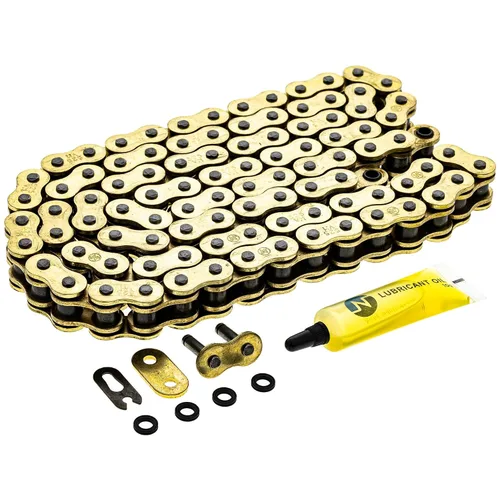 Miniatura 5 de NICHE Cadena de anillo en X 525 de oro 94 eslabones con eslabón maestro de conexión