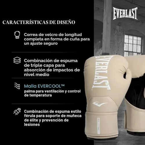 Miniatura 3 de Everlast Guantes de boxeo Elite 2 Canela