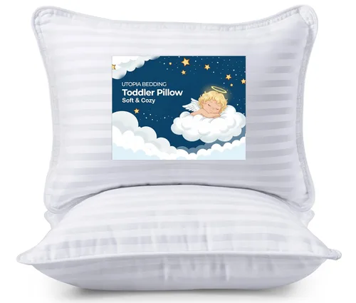 Miniatura 8 de Utopia Bedding Almohada para niños pequeños (Lavanda, paquete de 2), almohadas de 13x18 para dormir, funda de mezcla de algodón suave