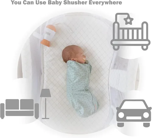Miniatura 5 de Baby Shusher Máquina de Sonido Portátil - Máquina de Sonido de Ruido Blanco, Calmante para Bebé para Dormir, Artículos Esenciales para Recién