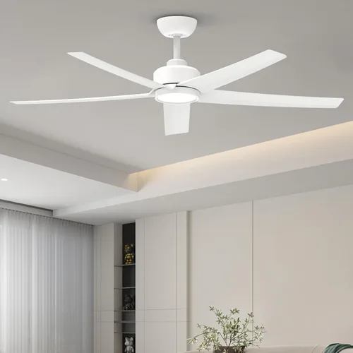 Miniatura 16 de ocioc Ventiladores de techo con luces, ventilador de techo negro de 52 pulgadas con luz y control remoto, 3CCT, motor CC silencioso, ventilador