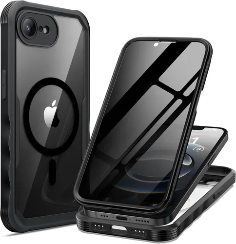 Miniatura 21 de seacosmo para iPhone Air Funda, Carcasa Completa con Protector de Privacidad de Vidrio Templado 9H Integrado y Protector de Lente de Cámara
