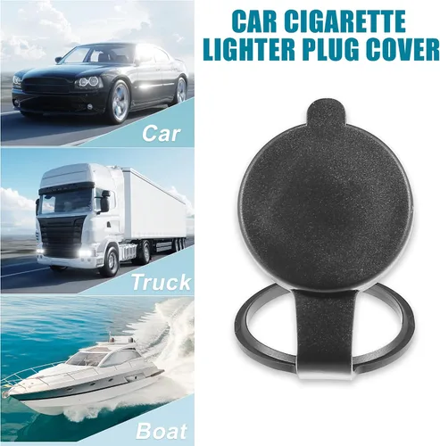 Miniatura 2 de Cubierta de Enchufe para Encendedor de Cigarrillos a Prueba de Polvo Tapa de Cubierta de Enchufe de Encendedor de Cigarrillos Universal