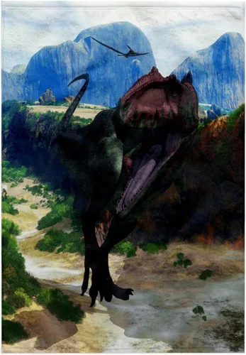3dRose, El Giganotosaurus fue el dinosaurio carnívoro más grande conocido de la historia, toalla de mano de 15 x 22 pulgadas