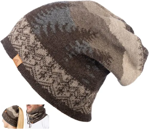 Miniatura 18 de Gorro de punto 100% alpaca bebé, polaina para el cuello, bufanda