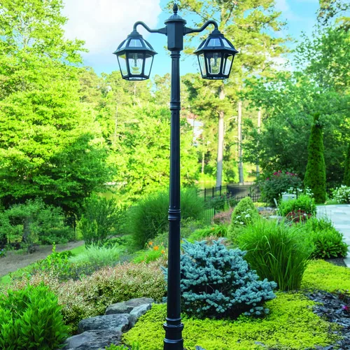 Miniatura 9 de Gama Sonic Polaris - Lámpara solar de pared, lámpara exterior LED blanca cálida para exteriores, resina negra con protección UV para zonas costeras